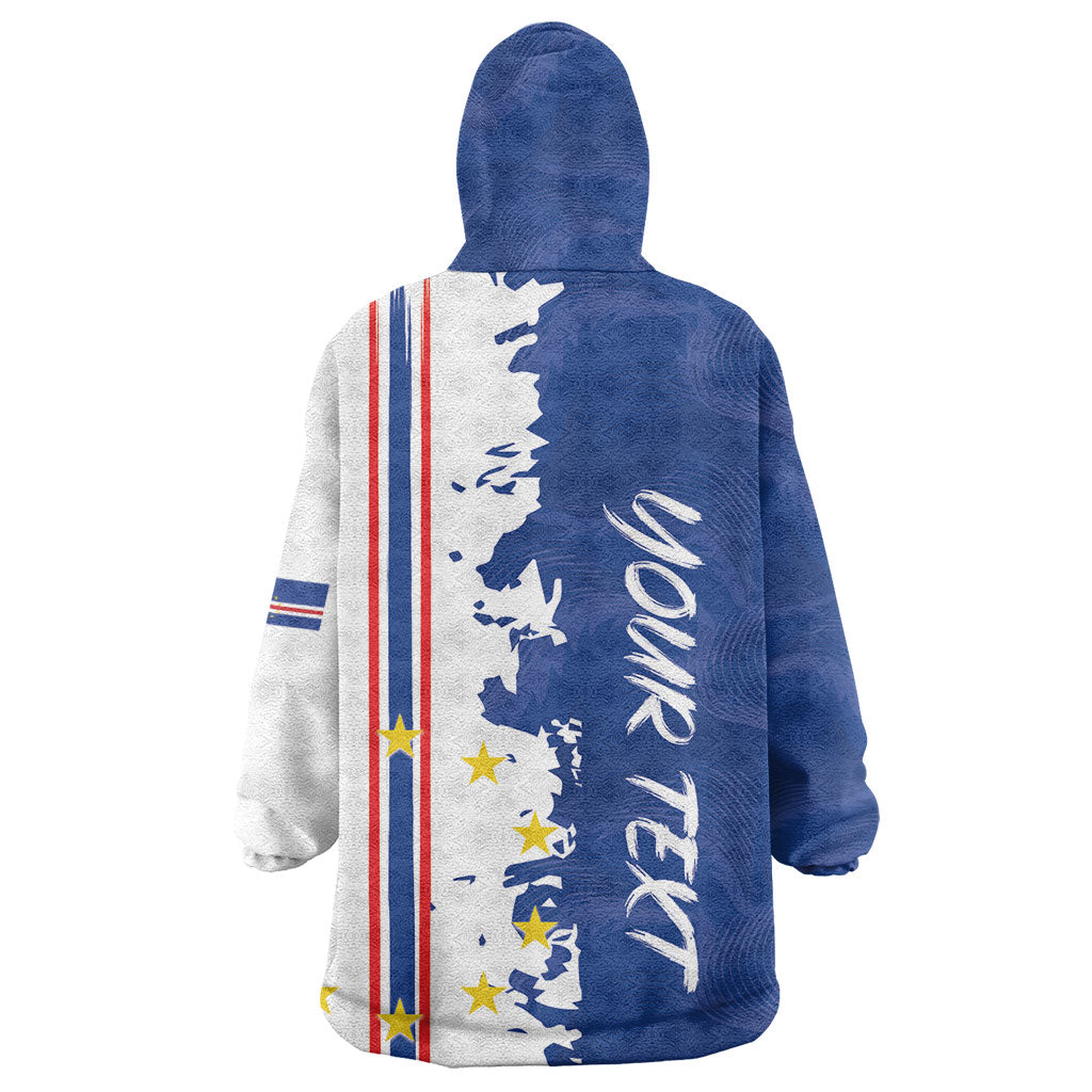 Personalized Cabo Verde 2026 Football Wearable Blanket Hoodie Crioulos Make History
