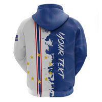 Personalized Cabo Verde 2026 Football Zip Hoodie Crioulos Make History