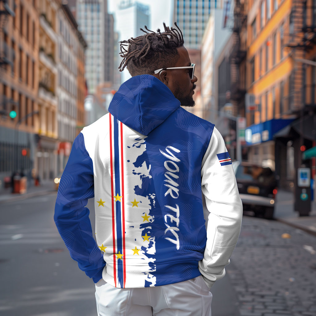 Personalized Cabo Verde 2026 Football Zip Hoodie Crioulos Make History