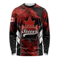 Canada Soccer Long Sleeve Shirt Canadian Maple Sporty Style LT01