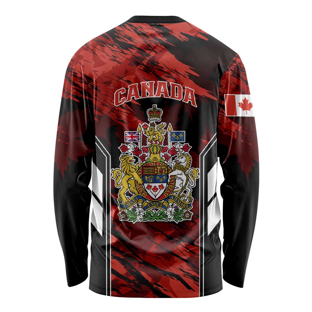 Canada Soccer Long Sleeve Shirt Canadian Maple Sporty Style LT01