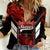 Canada Soccer Women Casual Shirt Canadian Maple Sporty Style - Wonder Print Shop