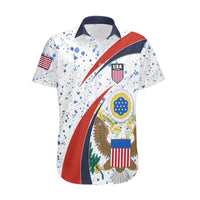 United States Soccer Hawaiian Shirt USA Coat Of Arms Sporty Style - Wonder Print Shop