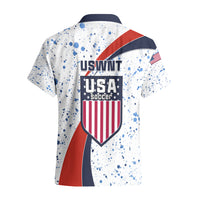 United States Soccer Hawaiian Shirt USA Coat Of Arms Sporty Style - Wonder Print Shop