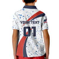 Personalised United States Soccer Kid Polo Shirt USA Coat Of Arms Sporty Style - Wonder Print Shop