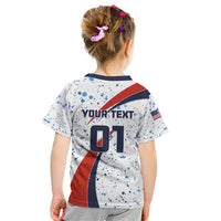 Personalised United States Soccer Kid T Shirt USA Coat Of Arms Sporty Style - Wonder Print Shop