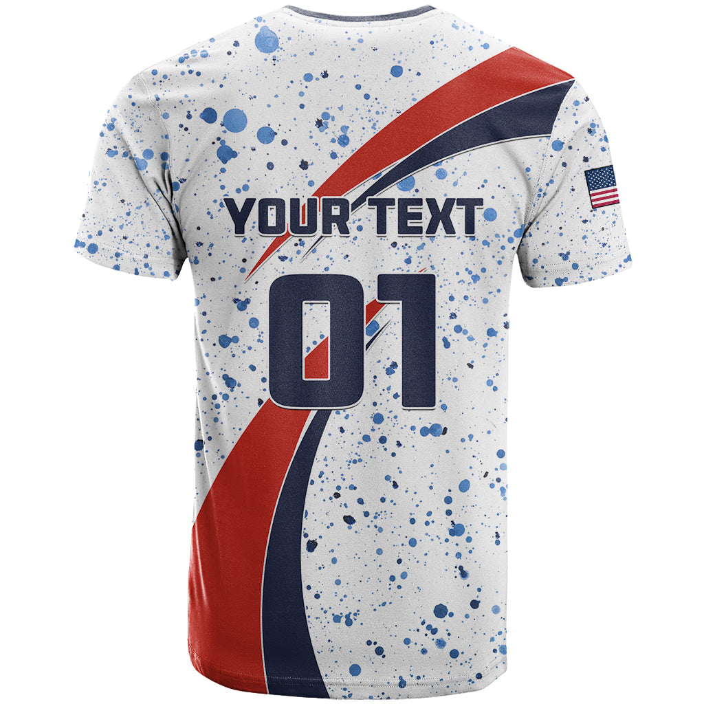 Personalised United States Soccer T Shirt USA Coat Of Arms Sporty Style - Wonder Print Shop