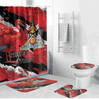 Trinidad And Tobago Scarlet Ibis Bathroom Set Special Stylized - Wonder Print Shop