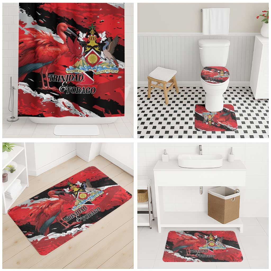 Trinidad And Tobago Scarlet Ibis Bathroom Set Special Stylized - Wonder Print Shop