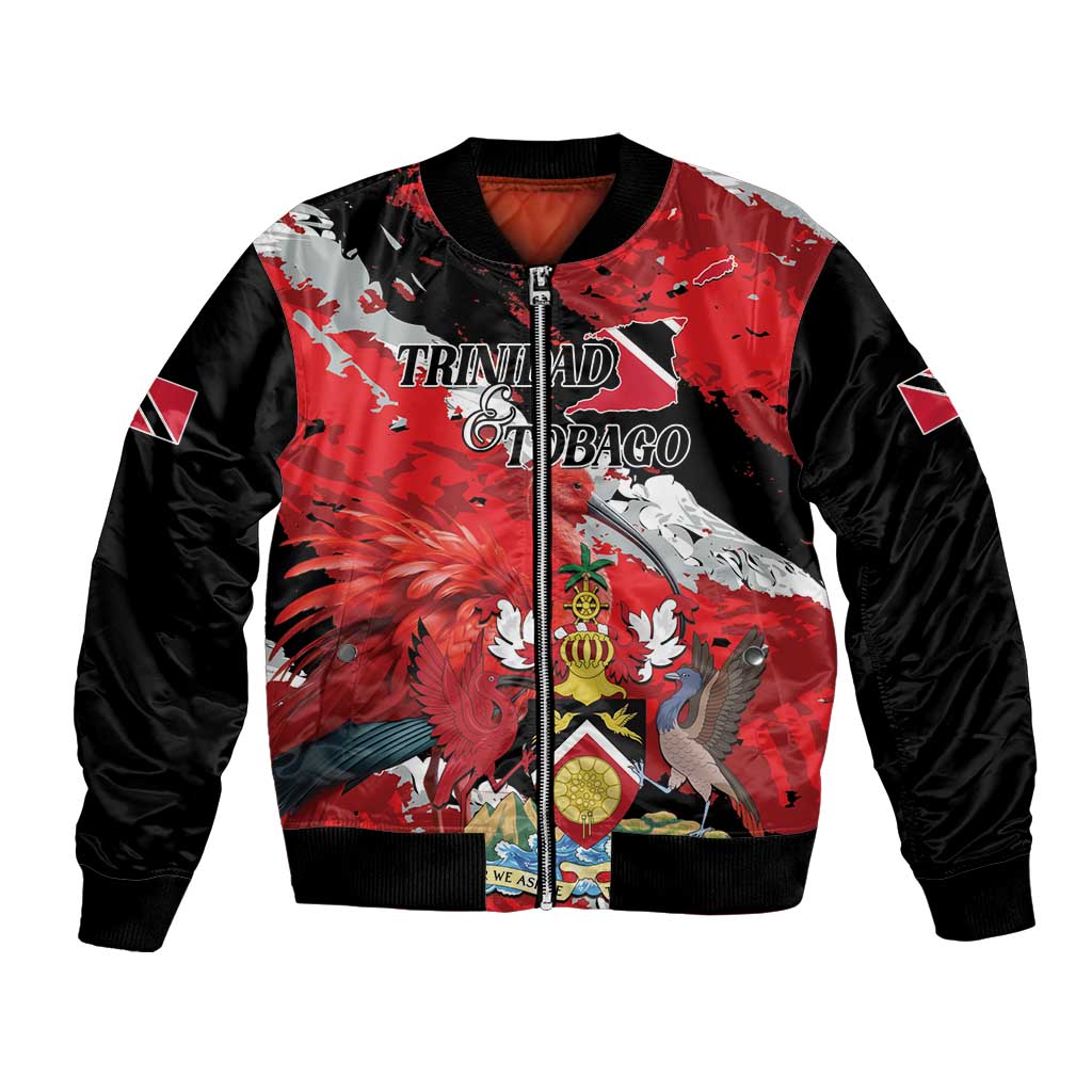 Personalized Trinidad And Tobago Scarlet Ibis Bomber Jacket Special Stylized - Wonder Print Shop