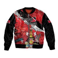 Personalized Trinidad And Tobago Scarlet Ibis Bomber Jacket Special Stylized - Wonder Print Shop