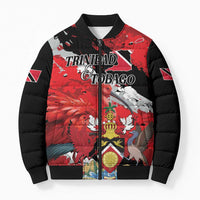 Personalized Trinidad And Tobago Scarlet Ibis Bomber Puffer Jacket Special Stylized - Wonder Print Shop
