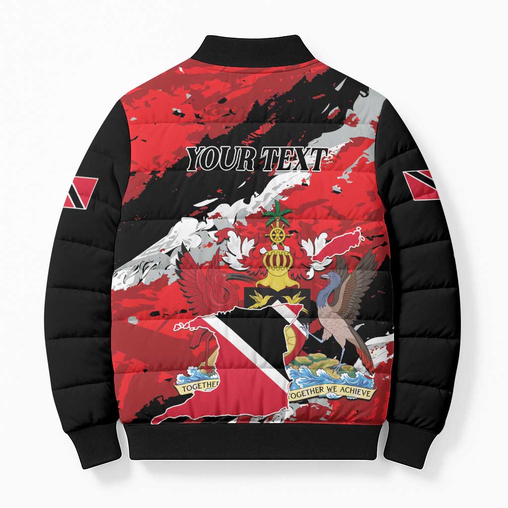 Personalized Trinidad And Tobago Scarlet Ibis Bomber Puffer Jacket Special Stylized - Wonder Print Shop
