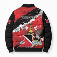 Personalized Trinidad And Tobago Scarlet Ibis Bomber Puffer Jacket Special Stylized - Wonder Print Shop