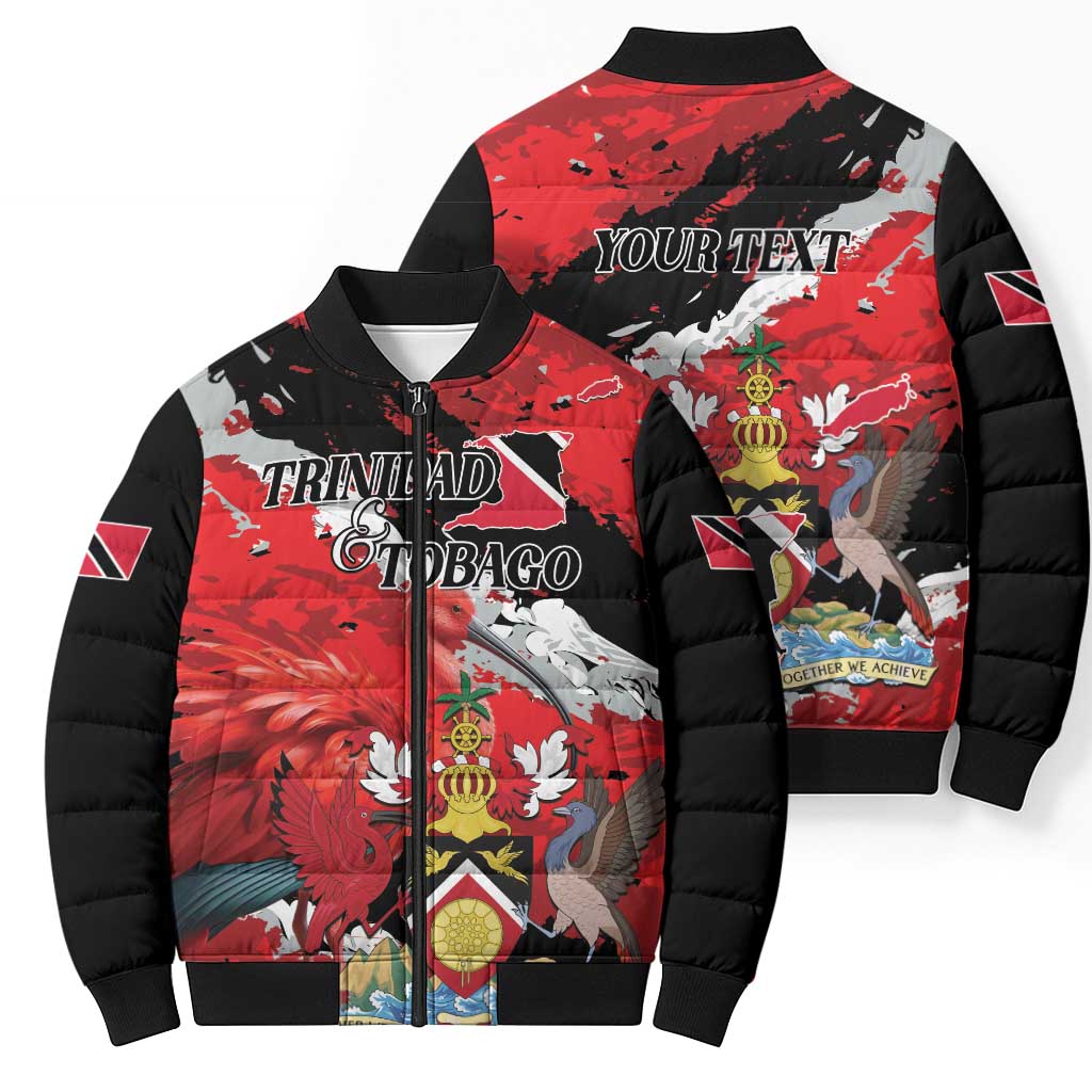Personalized Trinidad And Tobago Scarlet Ibis Bomber Puffer Jacket Special Stylized - Wonder Print Shop
