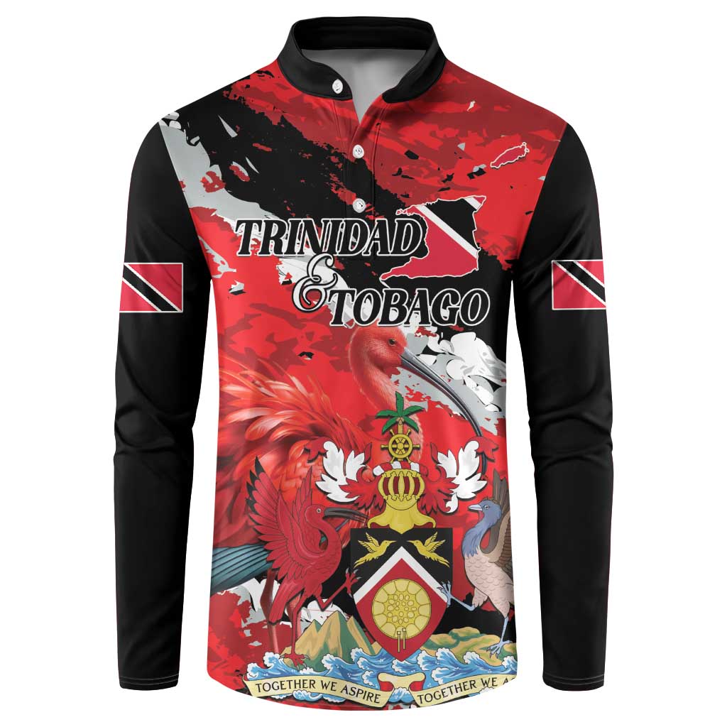 Personalized Trinidad And Tobago Scarlet Ibis Button Sweatshirt Special Stylized - Wonder Print Shop