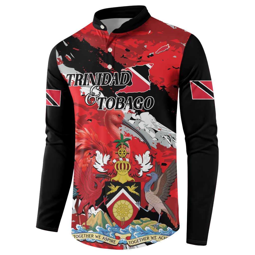 Personalized Trinidad And Tobago Scarlet Ibis Button Sweatshirt Special Stylized - Wonder Print Shop