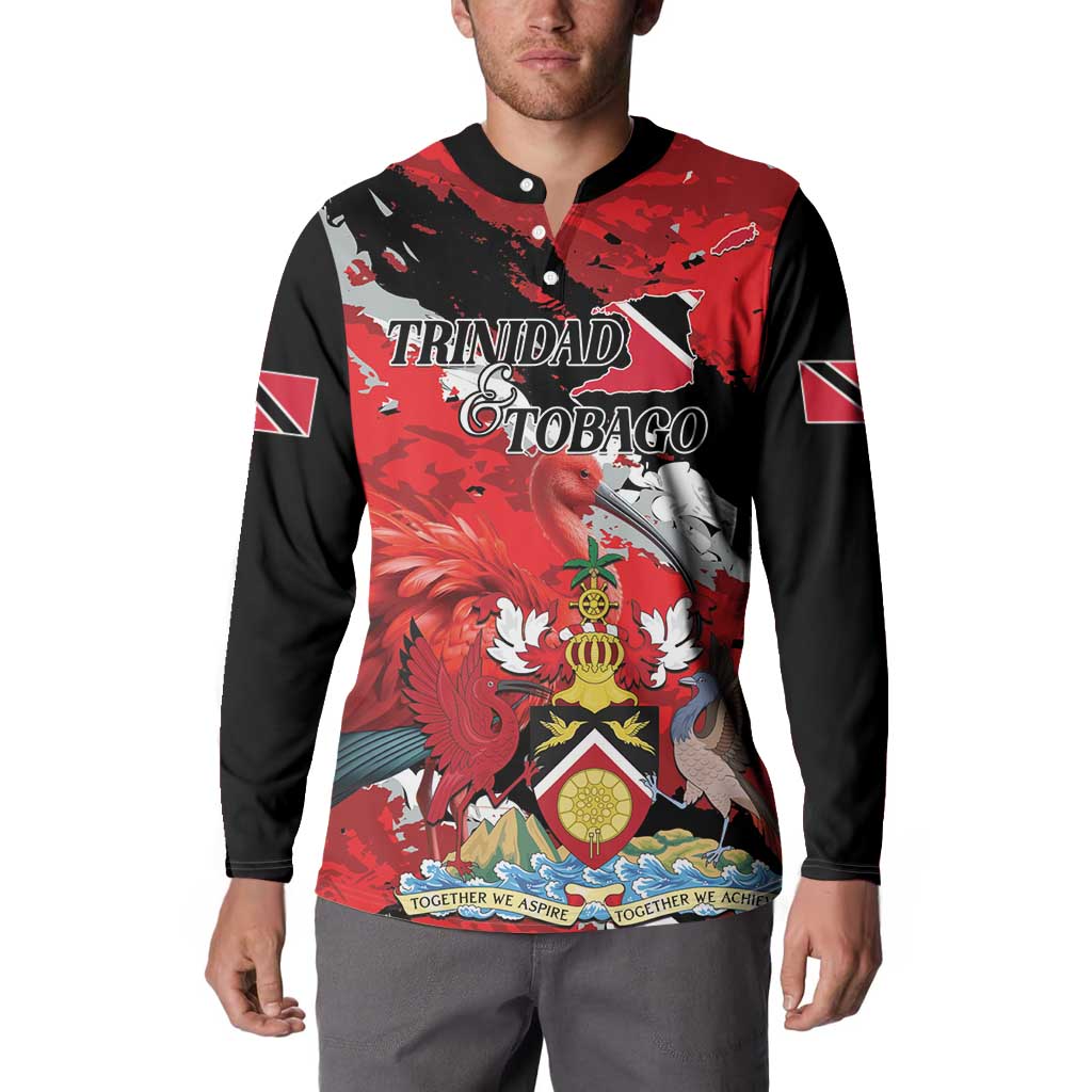 Personalized Trinidad And Tobago Scarlet Ibis Button Sweatshirt Special Stylized - Wonder Print Shop