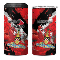 Personalized Trinidad And Tobago Scarlet Ibis 4 in 1 Can Cooler Tumbler Special Stylized - Wonder Print Shop