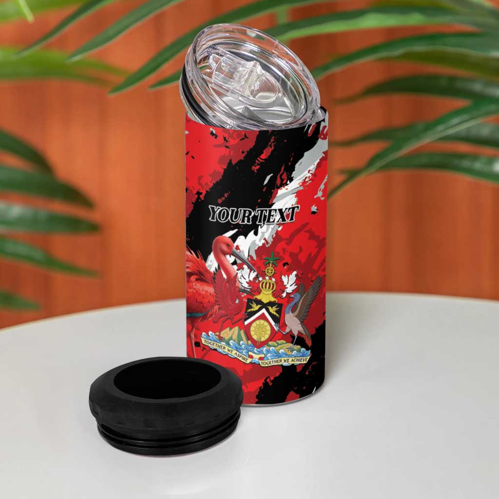 Personalized Trinidad And Tobago Scarlet Ibis 4 in 1 Can Cooler Tumbler Special Stylized - Wonder Print Shop