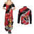 Personalized Trinidad And Tobago Scarlet Ibis Couples Matching Summer Maxi Dress and Long Sleeve Button Shirt Special Stylized - Wonder Print Shop