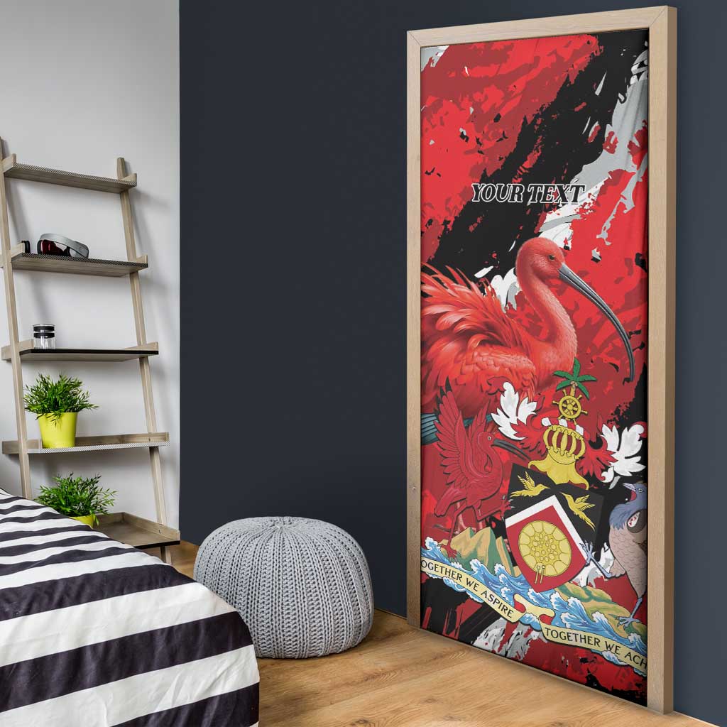 Personalized Trinidad And Tobago Scarlet Ibis Door Cover Special Stylized - Wonder Print Shop