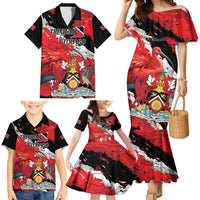 Personalized Trinidad And Tobago Scarlet Ibis Family Matching Mermaid Dress and Hawaiian Shirt Special Stylized - Wonder Print Shop