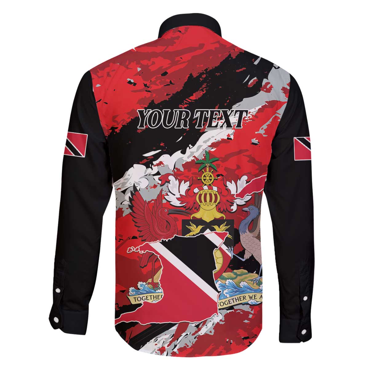 Personalized Trinidad And Tobago Scarlet Ibis Family Matching Off The Shoulder Long Sleeve Dress and Hawaiian Shirt Special Stylized - Wonder Print Shop