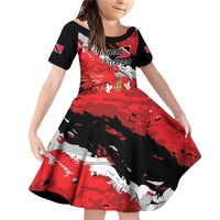 Personalized Trinidad And Tobago Scarlet Ibis Family Matching Off Shoulder Short Dress and Hawaiian Shirt Special Stylized - Wonder Print Shop