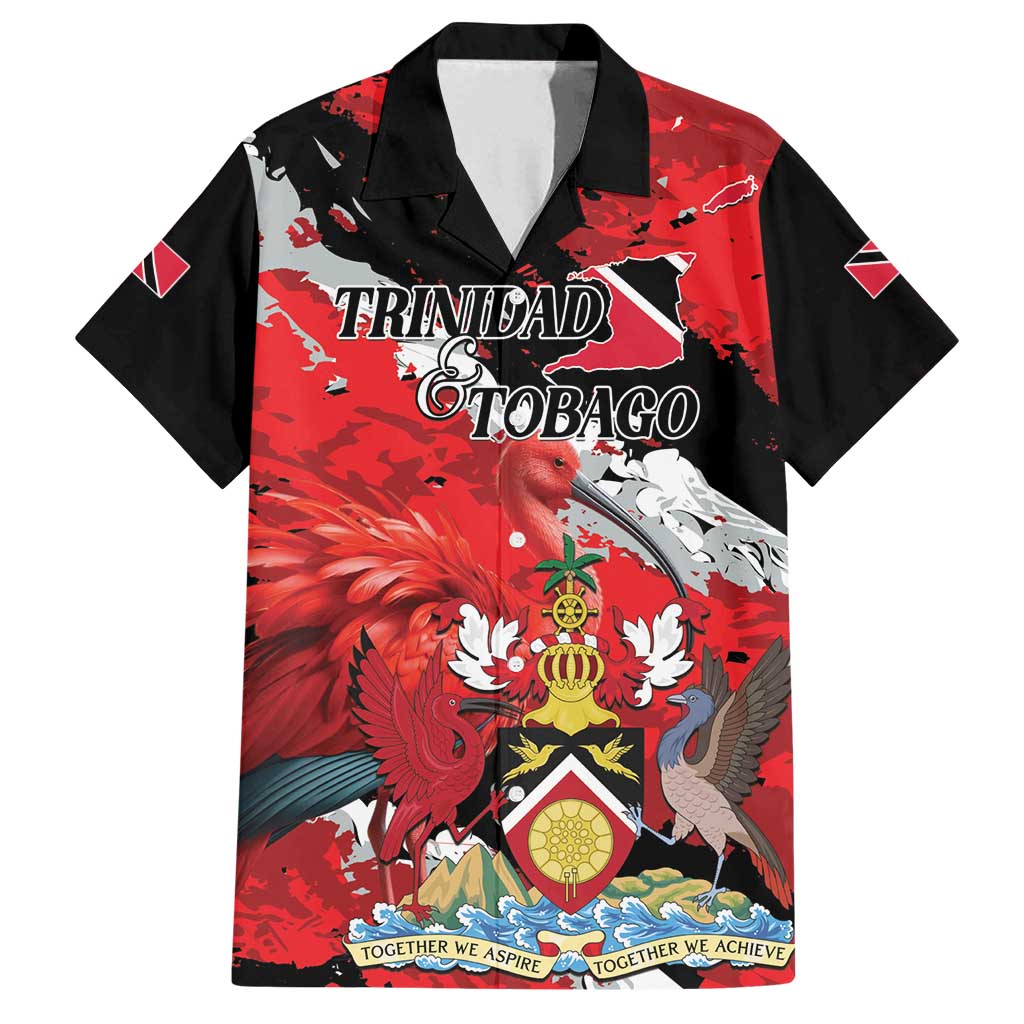 Personalized Trinidad And Tobago Scarlet Ibis Family Matching Off Shoulder Short Dress and Hawaiian Shirt Special Stylized - Wonder Print Shop