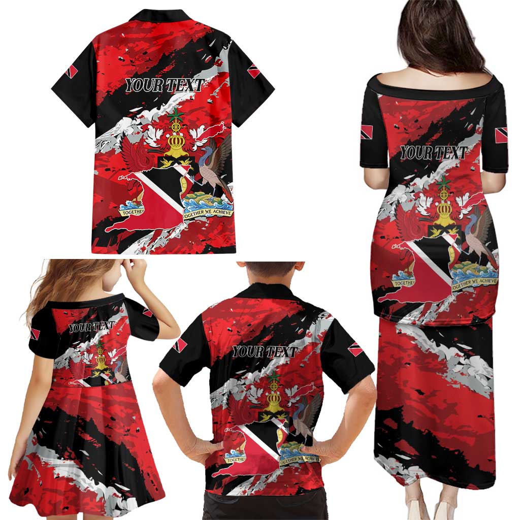 Personalized Trinidad And Tobago Scarlet Ibis Family Matching Puletasi and Hawaiian Shirt Special Stylized - Wonder Print Shop