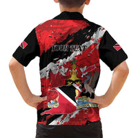 Personalized Trinidad And Tobago Scarlet Ibis Family Matching Summer Maxi Dress and Hawaiian Shirt Special Stylized - Wonder Print Shop