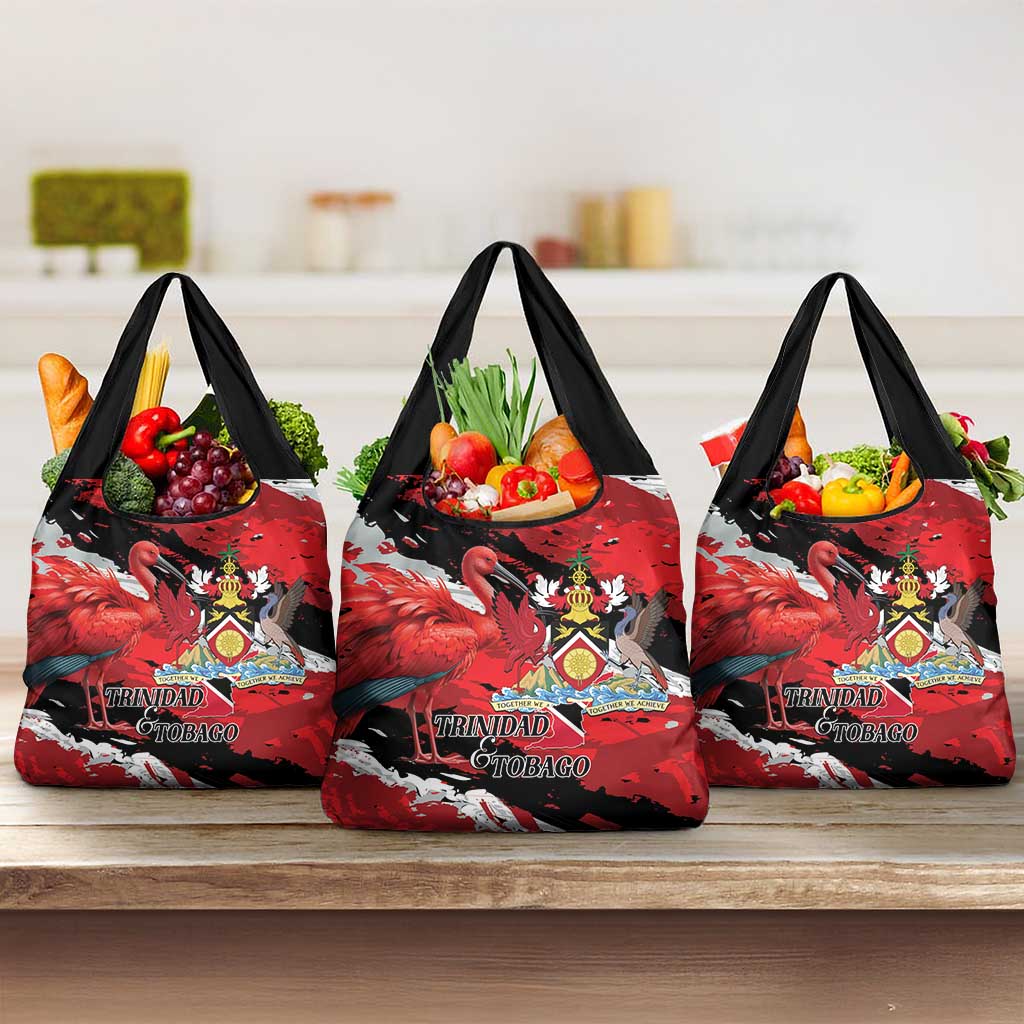 Trinidad And Tobago Scarlet Ibis Grocery Bag Special Stylized - Wonder Print Shop