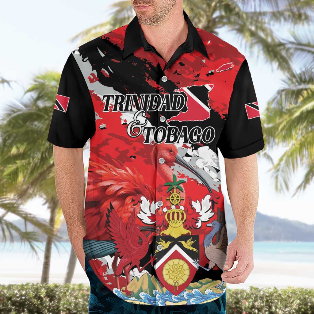 Personalized Trinidad And Tobago Scarlet Ibis Hawaiian Shirt Special Stylized - Wonder Print Shop