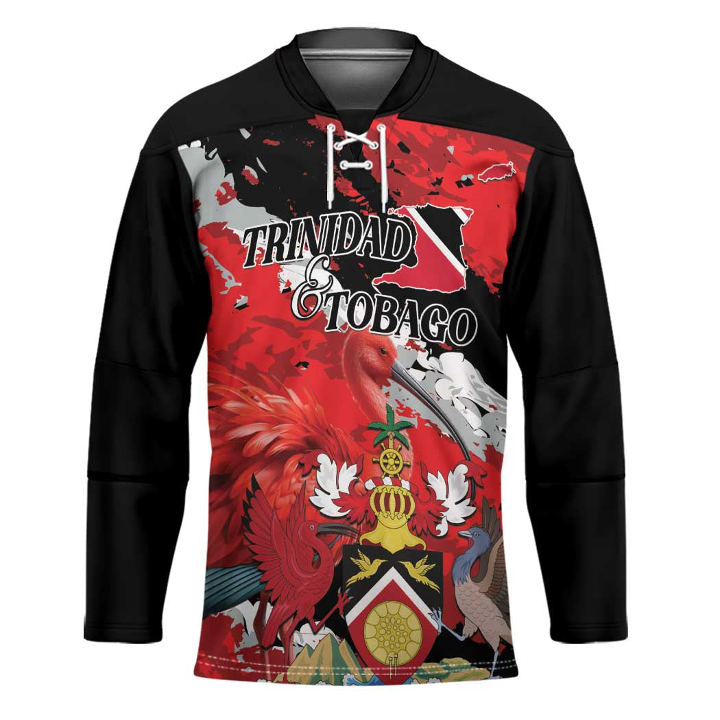 Personalized Trinidad And Tobago Scarlet Ibis Hockey Jersey Special Stylized - Wonder Print Shop