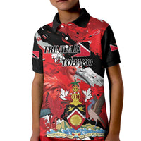 Personalized Trinidad And Tobago Scarlet Ibis Kid Polo Shirt Special Stylized - Wonder Print Shop