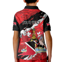 Personalized Trinidad And Tobago Scarlet Ibis Kid Polo Shirt Special Stylized - Wonder Print Shop