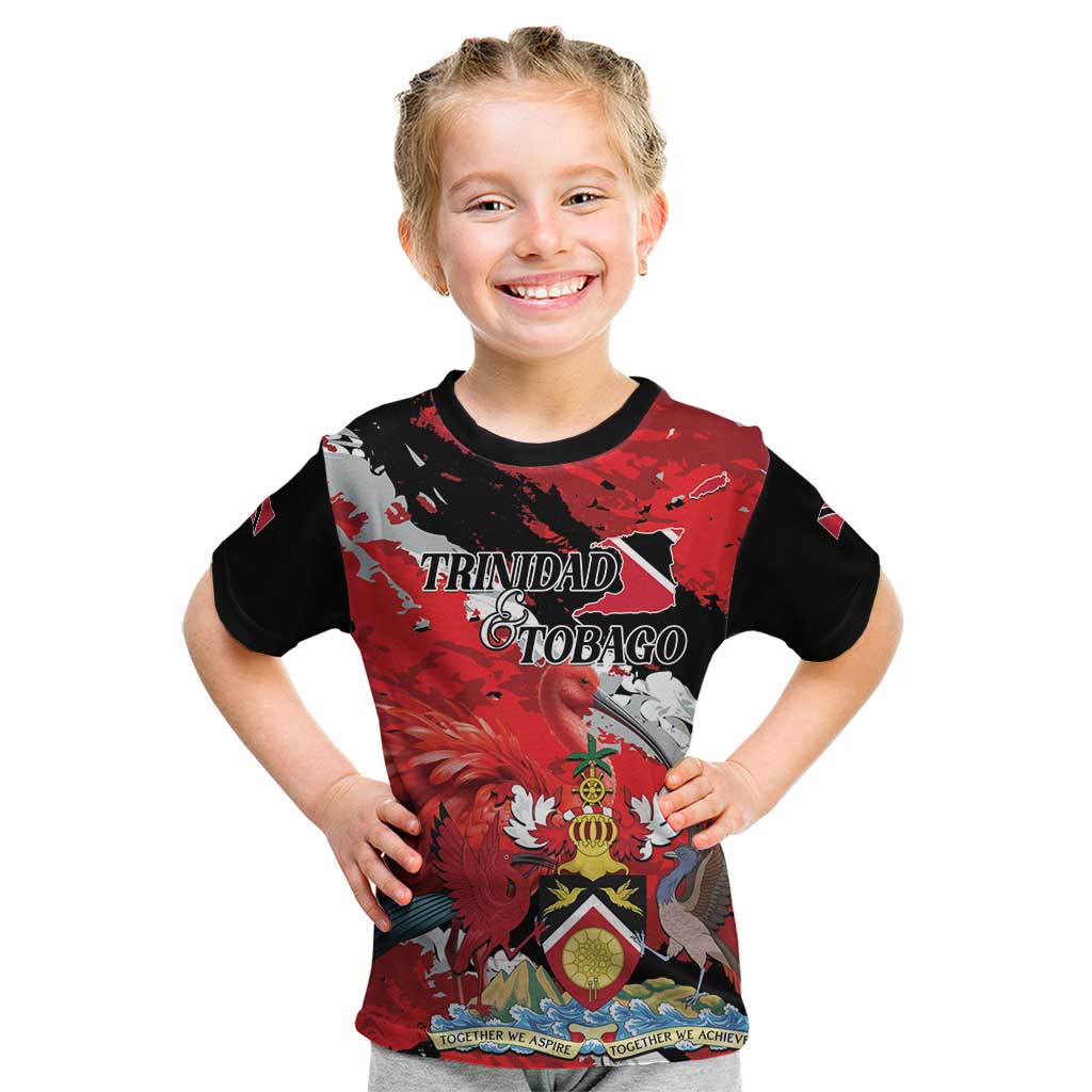 Personalized Trinidad And Tobago Scarlet Ibis Kid T Shirt Special Stylized - Wonder Print Shop