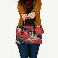 Trinidad And Tobago Scarlet Ibis Leather Bag Special Stylized - Wonder Print Shop