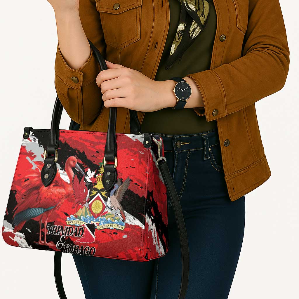 Trinidad And Tobago Scarlet Ibis Leather Bag Special Stylized - Wonder Print Shop