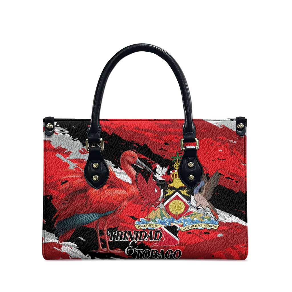 Trinidad And Tobago Scarlet Ibis Leather Bag Special Stylized - Wonder Print Shop