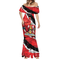 Personalized Trinidad And Tobago Scarlet Ibis Mermaid Dress Special Stylized - Wonder Print Shop