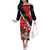 Personalized Trinidad And Tobago Scarlet Ibis Off The Shoulder Long Sleeve Dress Special Stylized - Wonder Print Shop