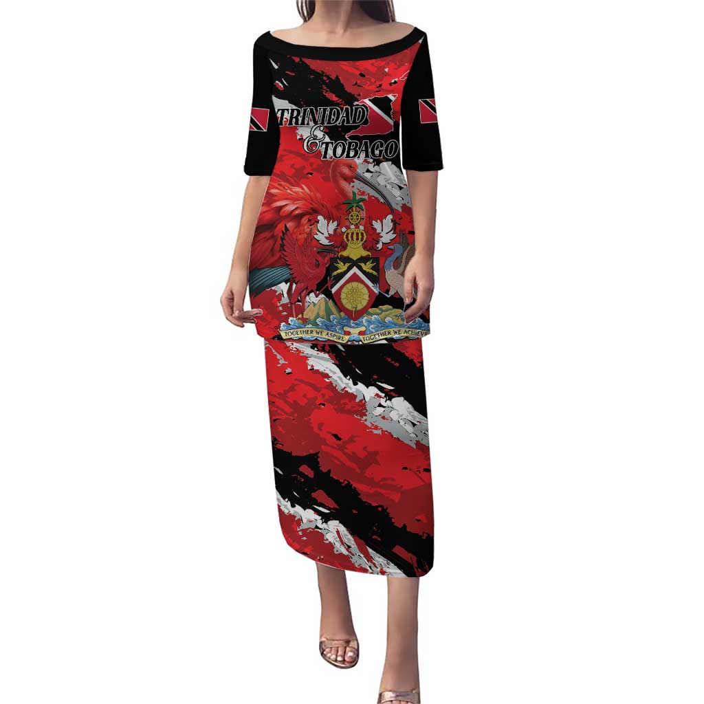 Personalized Trinidad And Tobago Scarlet Ibis Puletasi Special Stylized - Wonder Print Shop