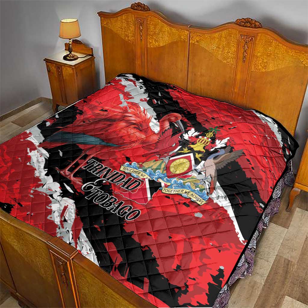 Trinidad And Tobago Scarlet Ibis Quilt Special Stylized - Wonder Print Shop