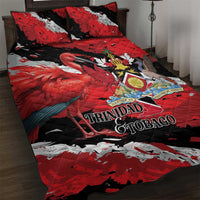 Trinidad And Tobago Scarlet Ibis Quilt Bed Set Special Stylized - Wonder Print Shop