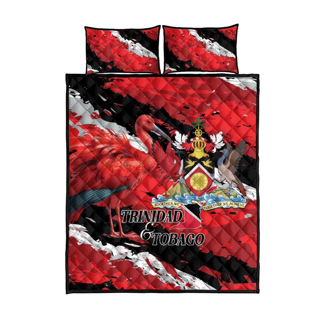 Trinidad And Tobago Scarlet Ibis Quilt Bed Set Special Stylized - Wonder Print Shop