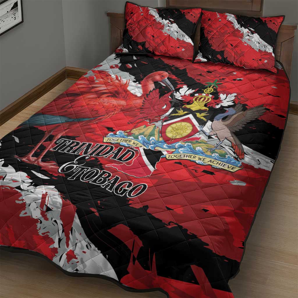 Trinidad And Tobago Scarlet Ibis Quilt Bed Set Special Stylized - Wonder Print Shop
