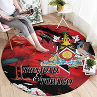 Trinidad And Tobago Scarlet Ibis Round Carpet Special Stylized - Wonder Print Shop