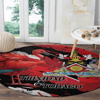 Trinidad And Tobago Scarlet Ibis Round Carpet Special Stylized - Wonder Print Shop